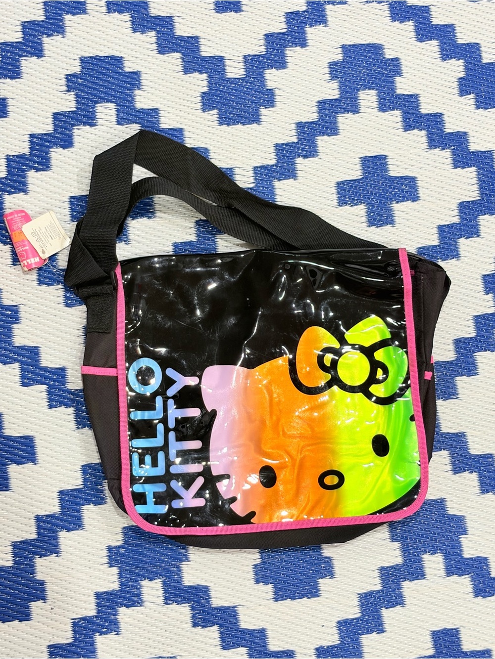 Sanrio Hello Kitty Messenger Rainbow Bag Crossbody Bookbag Backpack 2013 New